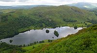 Rydal Water seen from the summit of Nab Scar