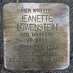 Stolperstein Rehburg-Loccum Mühlentorstraße 26 Jeanette Löwenstein