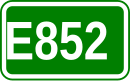 Zeichen der Europastraße 852