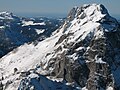 Blick vom Brentenjoch auf den Aggenstein und die Bad Kissinger Hütte