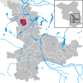 Poziția Bestensee pe harta districtului Dahme-Spreewald