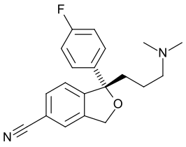 Structuur van escitalopram