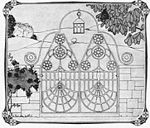 Garden gates in Idun, 1907