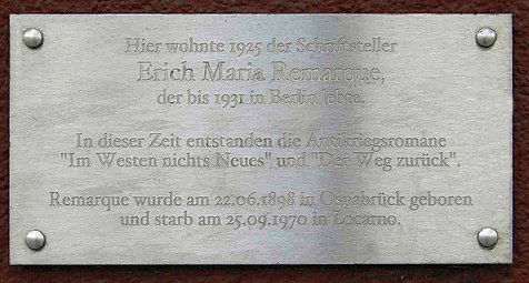 Gedenktafel in Berlin, Kaiserdamm 114