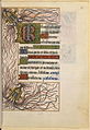 Rand der Heures de René d’Anjou, mit einem Gewirr aus Kordeln dekoriert, die die Einheit symbolisieren, aus der die Macht entsteht. BNF, Lat17332, f.31.