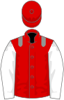 Red, grey epaulets, white sleeves