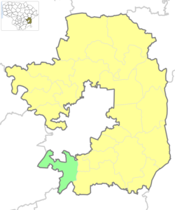 Location of Zujūnai Eldership