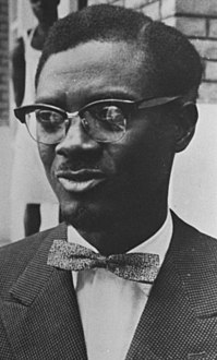 پیترائس لومومبا کی تصویر 1960ء میں تفصیل= Lumumba in 1960