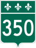 Route 350 marker