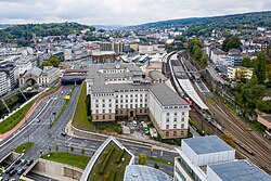 View of Wuppertal Hauptbahnhof located in the Elberfeld district