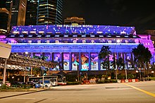 The Fullerton Hotel Light Projection Show