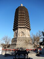Tianning Temple pagoda from the south