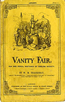 De omslag van de eerste editie van Vanity Fair