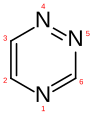 1,4,5-triazină (incorect)