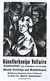 Plakat z otwarcia Cabaret Voltaire