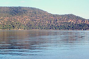 Brisbane-Water-Nationalpark vom Bar Point am Hawkesbury River