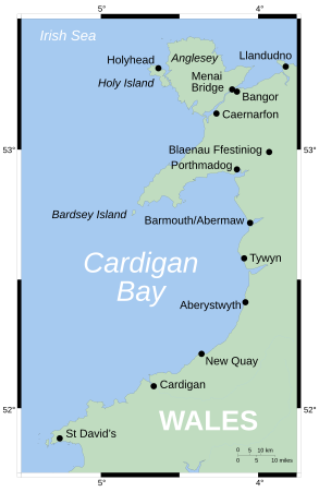 Lage der Cardigan Bay