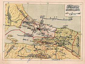 Çatalca Sancağı harita üzerinde