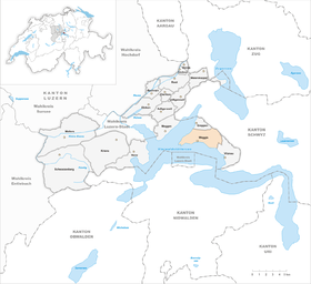 Karte von Weggis