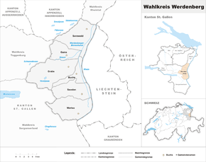 Karte von Wahlkreis Werdenberg