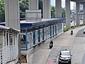 Halte Underpass Kuningan saat masih bernama Kuningan Timur, 2022.