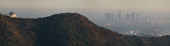 Air pollution over Los Angeles, California, U.S.A