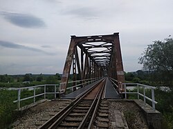 Railway bridge over the Vistula river