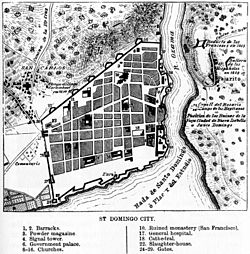 Map of Santo Domingo, 1873