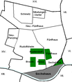 Karte von Sechshaus und dem ehem. Dorf