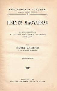 Helyes magyarság (1906-os második kiadás)