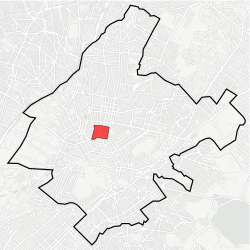 Location within municipality of Athens