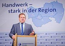 Porträt Andreas Brzezinski, Hauptgeschäftsführer der Handwerkskammer Dresden.