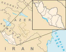 جنوبی قفقاز میں ناخچیوان کا مقام