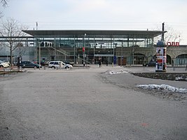 Ansicht vom Bahnhofvorplatz