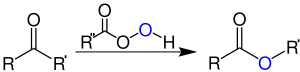 Reaktionsschema Baeyer-Villiger-Oxidation