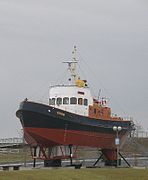 Havensleepboot Stier met vooraan twee Voith-Schneider-propellers