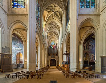 the nave looking west