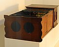 A Dutch Peepbox from the middle of the 18th century exhibited at the History of Cinema Museum.