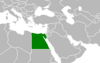 Location map for Egypt and the State of Palestine.