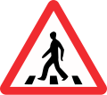 Pedestrian crossing ahead