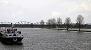 Foto vanaf schip op Maas