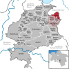 Lage der Gemeinde Haste im Landkreis Schaumburg