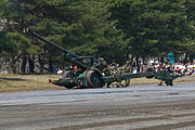 FH-70 Towed Howitzer dibina di bawah lesen oleh Japan Steel Works untuk JGSDF