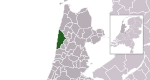 Location of Bergen, Kuzey Hollanda