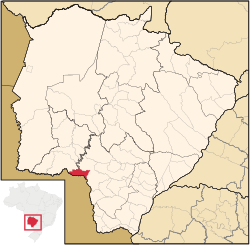 Location in Mato Grosso do Sul state