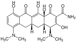 Strukturformel von Minocyclin