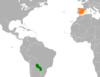 Location map for Paraguay and Spain.