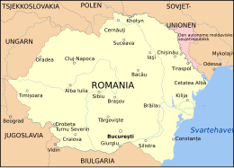 Plasseringa til Kongedømmet Romania