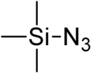 Skeletal formula of Trimethylsilyl azide