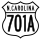 U.S. Highway 701A marker